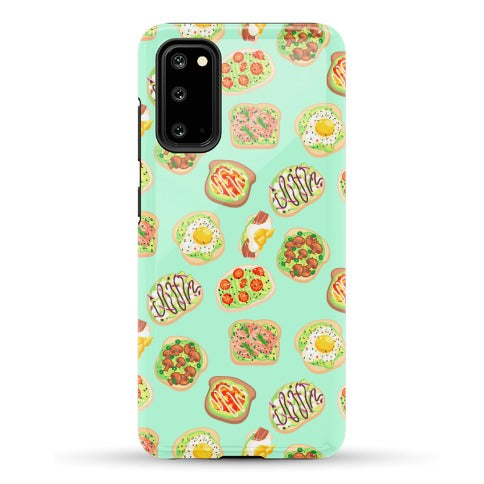 Avocado Toast Pattern Phone Case