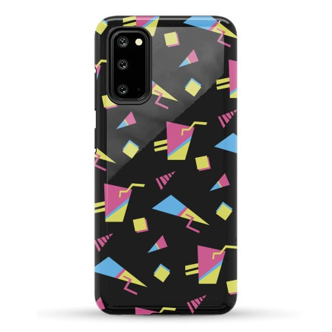 Black 80s/90s Pattern Phone Case