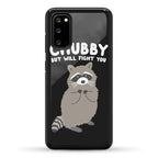 Chubby But I Will Fight You Raccoon Phone Case