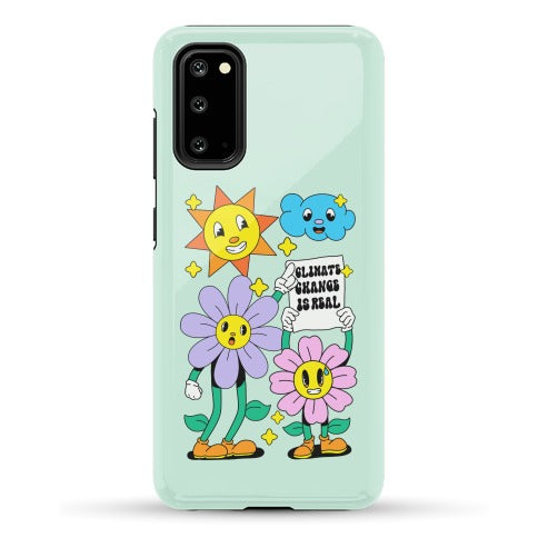 Climate Change Is Real Cartoon Phone Case