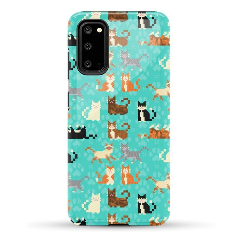 Cute Pixel Kitty Cats Phone Case