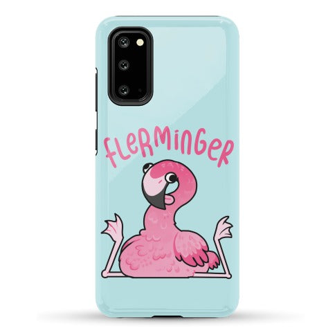 Derpy Flamingo Flerminger Phone Case