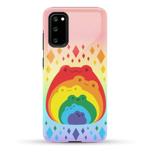 Frogs In Frogs In Frogs Rainbow Phone Case