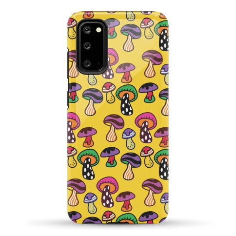 Funky Mushroom Pattern Phone Case