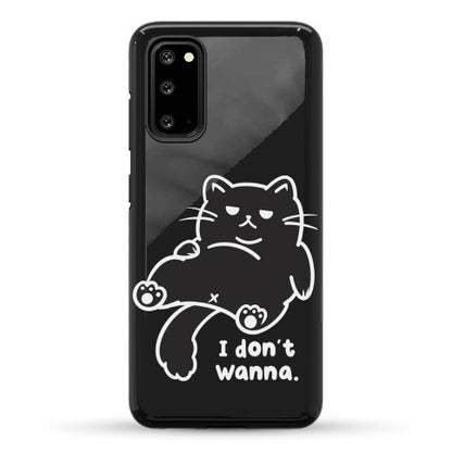 I Don't Wanna (black) Phone Case