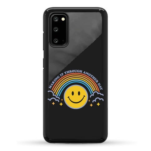 Making It Through Another Day Smiley Face Phone Case