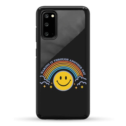 Making It Through Another Day Smiley Face Phone Case