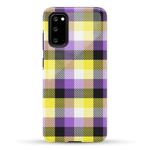 Nonbinary Pride Flag Plaid Phone Case