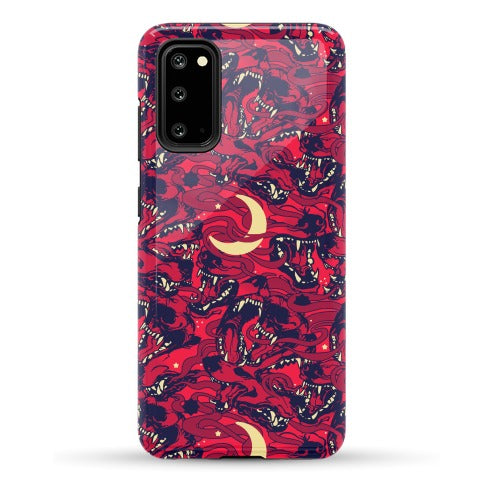 Occult Werewolf Moon Pattern Phone Case