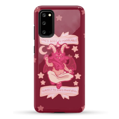 One's Body Is Inviolable Subject To One's Own Will Phone Case