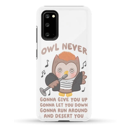 Owl Never Gonna Give You Up Phone Case