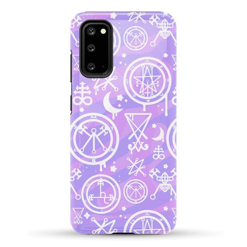 Pastel Goth Demon Sigil Pattern Phone Case