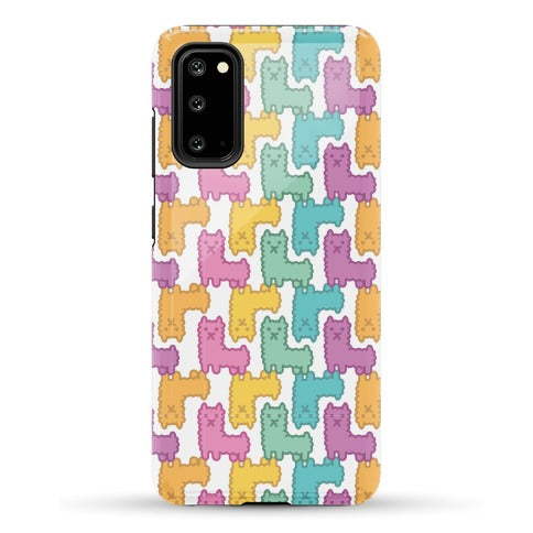 Pastel Llama Pattern Phone Case