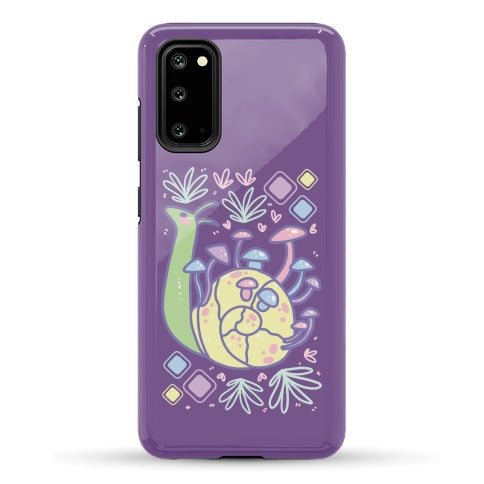 Pastel Mushroom Snail Phone Case