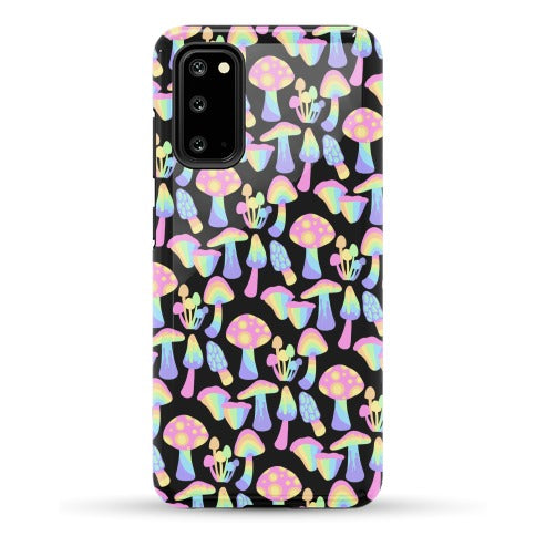 Pastel Rainbow Mushrooms Pattern Phone Case