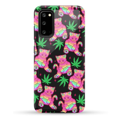 Rainbow Weed Kitty Phone Case
