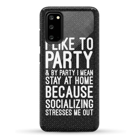 Socializing Stresses Me Out Phone Case