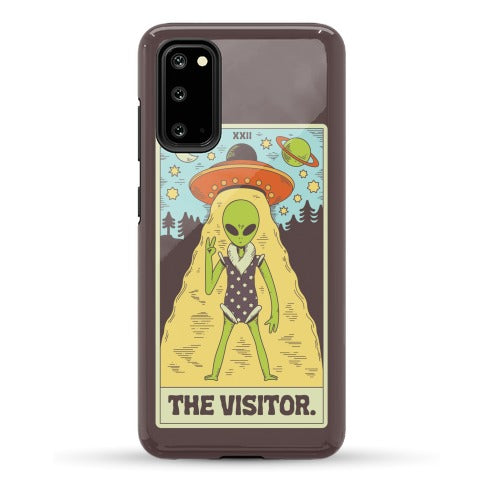 The Visitor Alien Tarot Card Phone Case