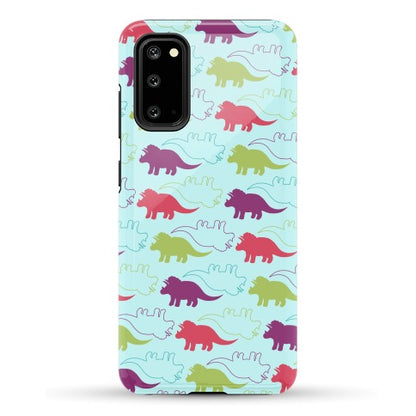 Triceratops Dino Pattern Phone Case