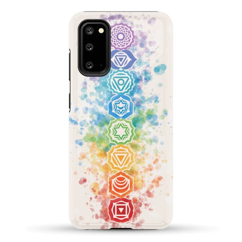 Watercolor Chakra Symbols Phone Case