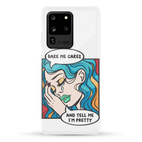 Bake Me Cakes And Tell Me I'm Pretty Comic Girl Phone Case