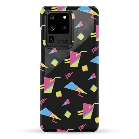 Black 80s/90s Pattern Phone Case