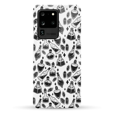 Black On White Potions Pattern Phone Case