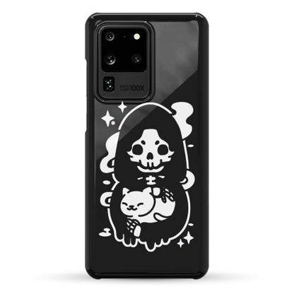 Death and Kitty Phone Case