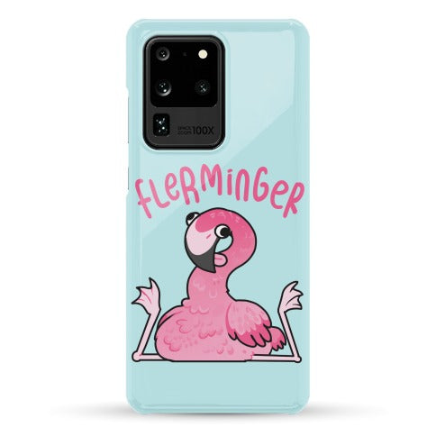 Derpy Flamingo Flerminger Phone Case