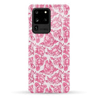Floral Penis Pattern Pink Phone Case