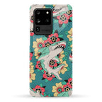 Floral Shark Traditional Tattoo Phone Case