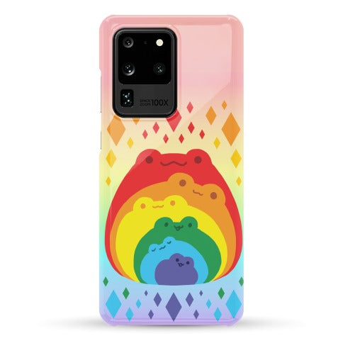 Frogs In Frogs In Frogs Rainbow Phone Case