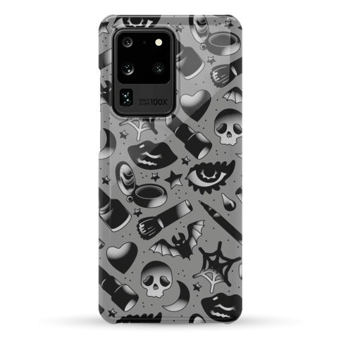 Goth Makeup Pattern Phone Case