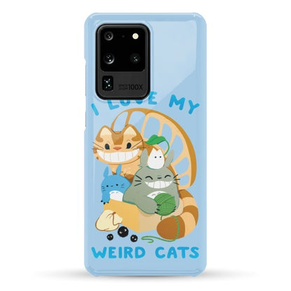 I love my weird cats Phone Case
