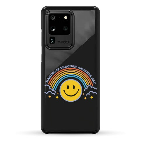 Making It Through Another Day Smiley Face Phone Case