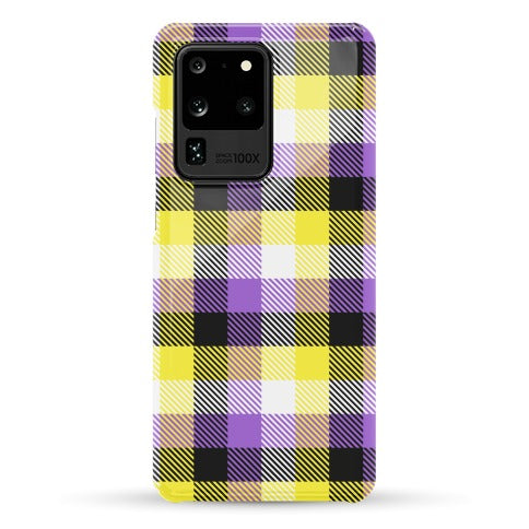 Nonbinary Pride Flag Plaid Phone Case