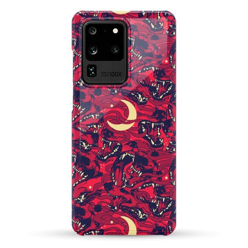 Occult Werewolf Moon Pattern Phone Case