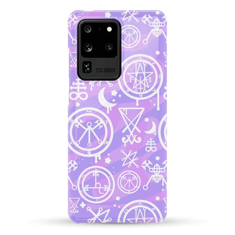 Pastel Goth Demon Sigil Pattern Phone Case