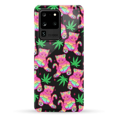 Rainbow Weed Kitty Phone Case