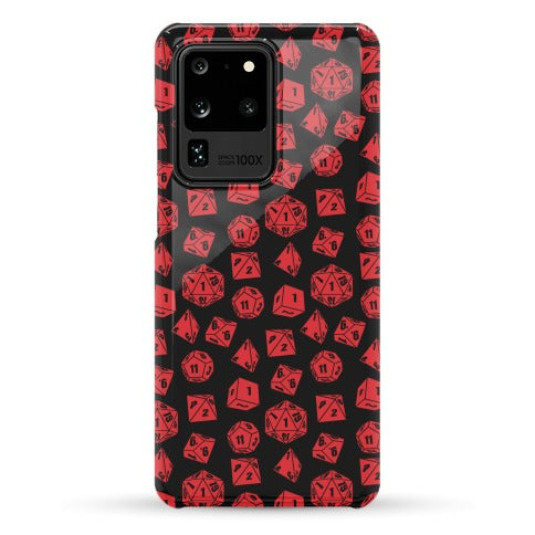 RPG Dice Pattern Phone Case