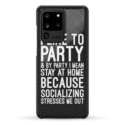 Socializing Stresses Me Out Phone Case