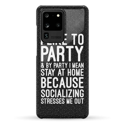 Socializing Stresses Me Out Phone Case