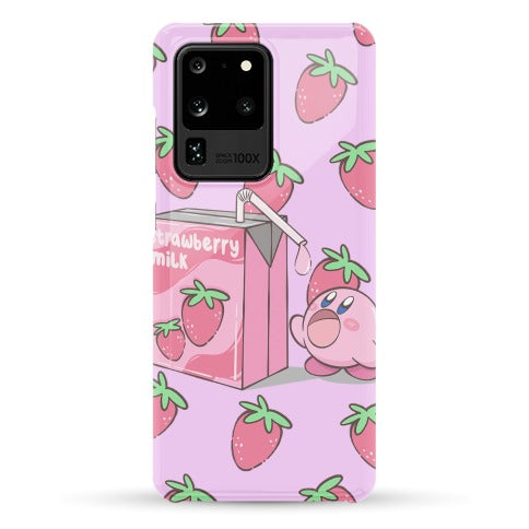 Strawberry Milk Kirby Parody Phone Case