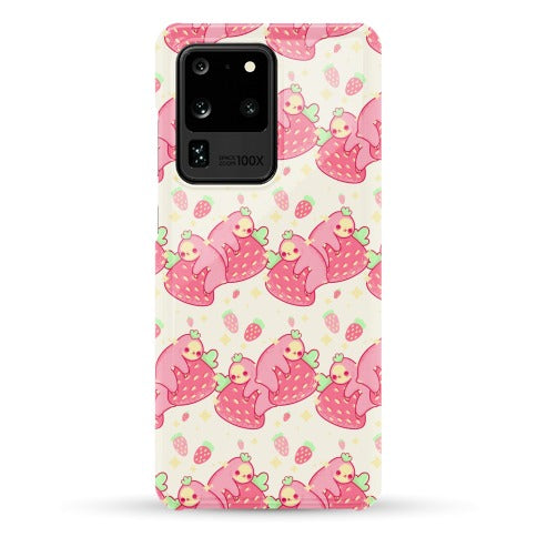 Strawberry Sloth Pattern Phone Case