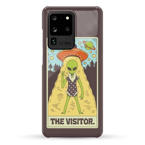 The Visitor Alien Tarot Card Phone Case