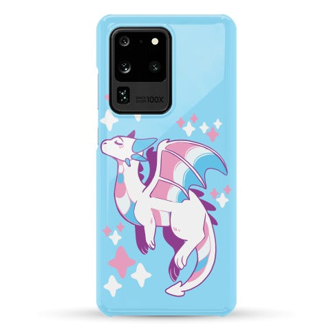 Trans Pride Dragon Phone Case