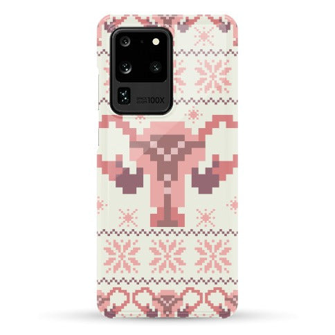 Uterus Sweater Pattern Phone Case