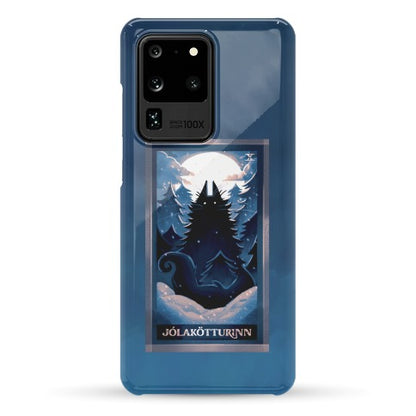 Yule Cat Tarot Card Jólakötturinn Phone Case