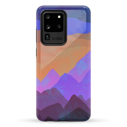 Abstract Mountain Sunset Phone Case