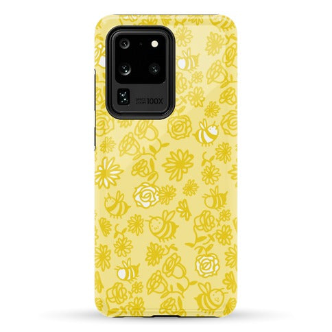 Bee And Flower Pattern Phone Case